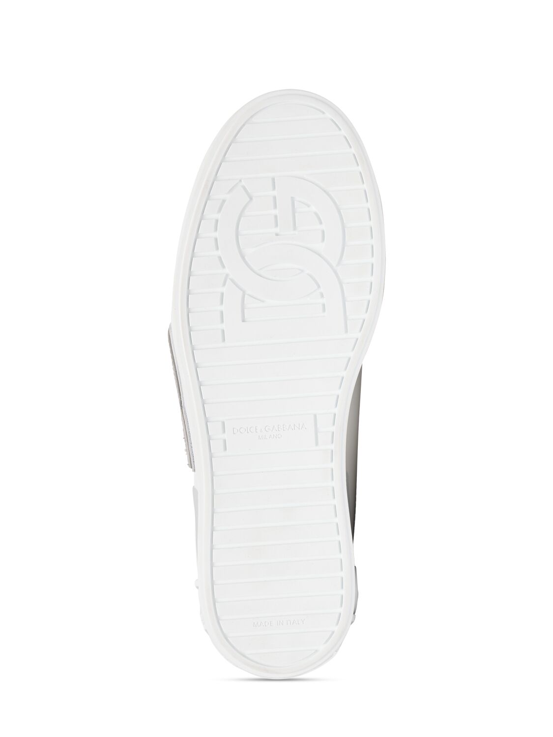 Shop Dolce & Gabbana Portofino Low Top Leather Sneakers In White