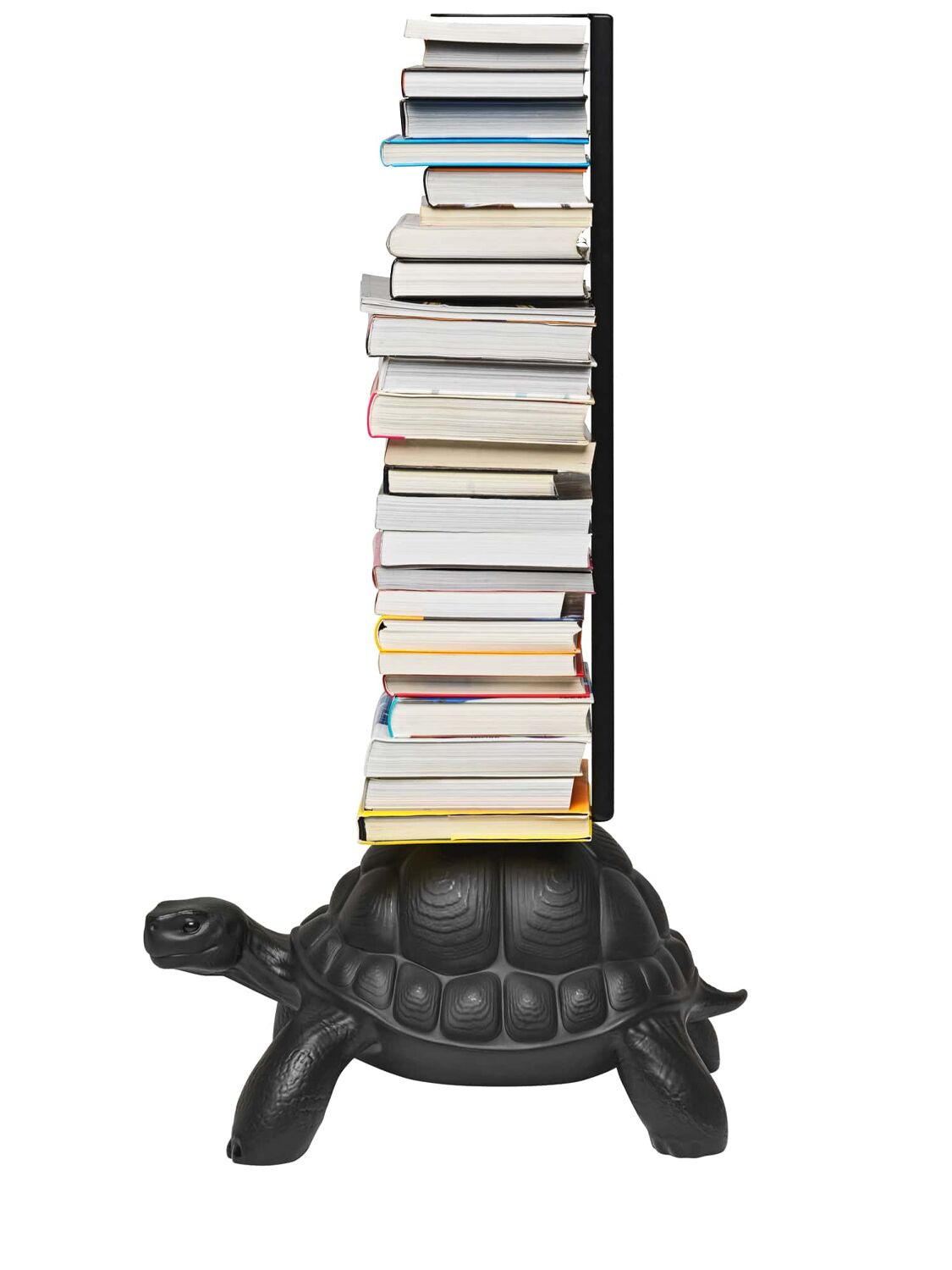 Shop Qeeboo Turtle Carry Bookcase In Black