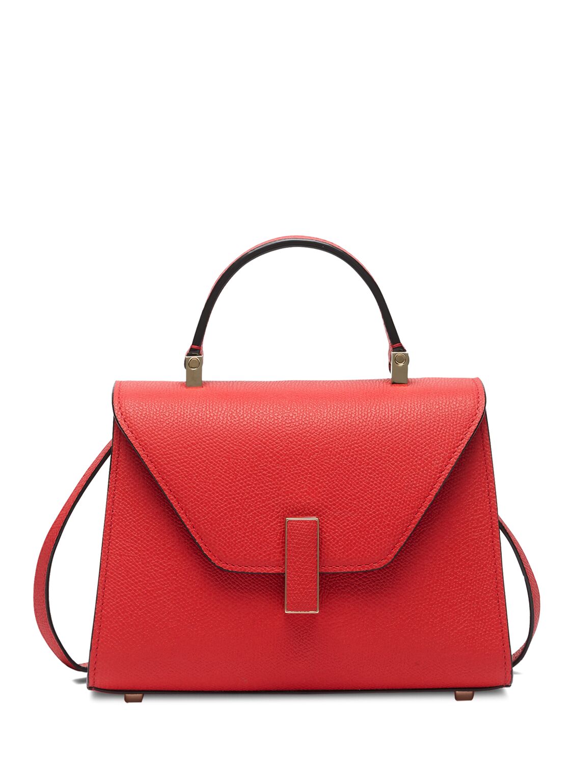 Valextra Micro Iside Grained Leather Bag In Tango