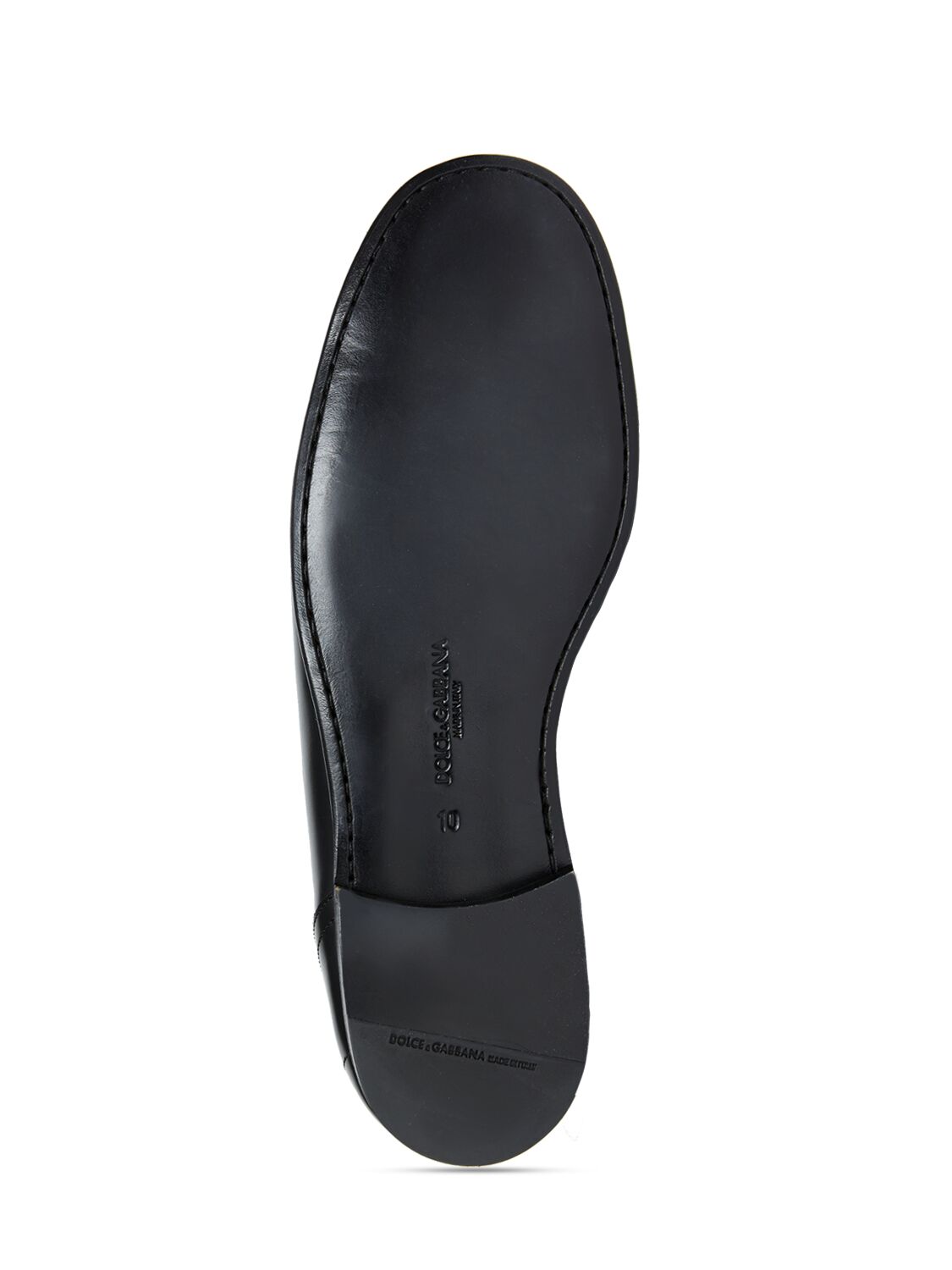 Shop Dolce & Gabbana Ariosto Leather Loafers In Black
