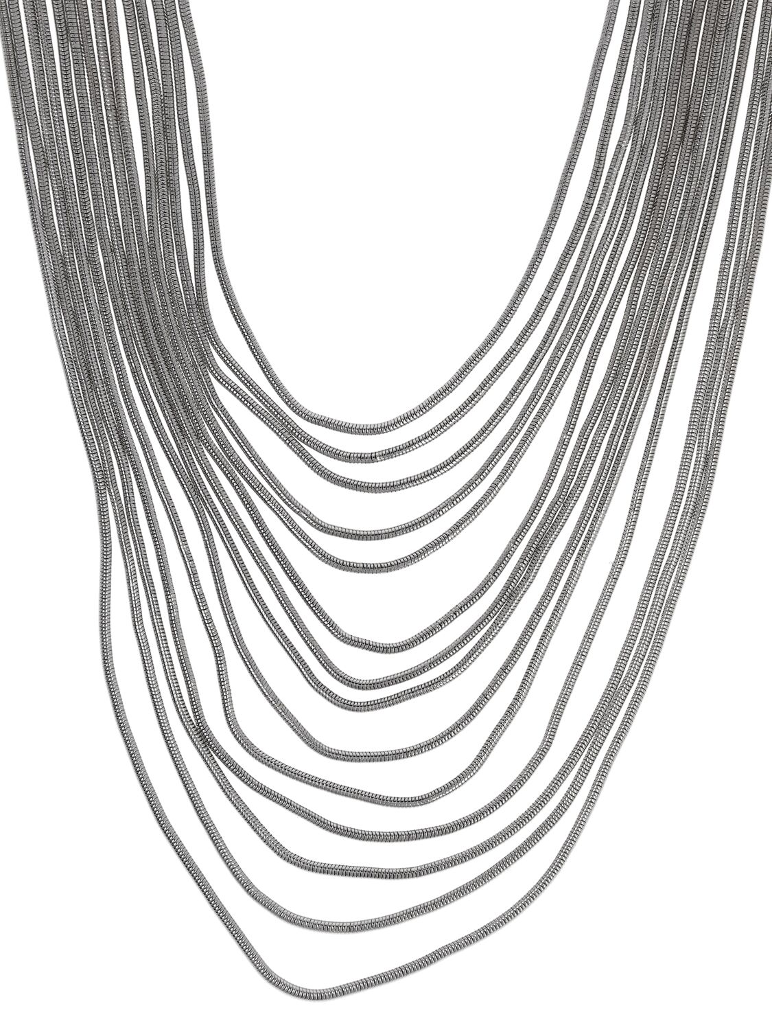 Shop Rosantica Era Collar Necklace In Silver
