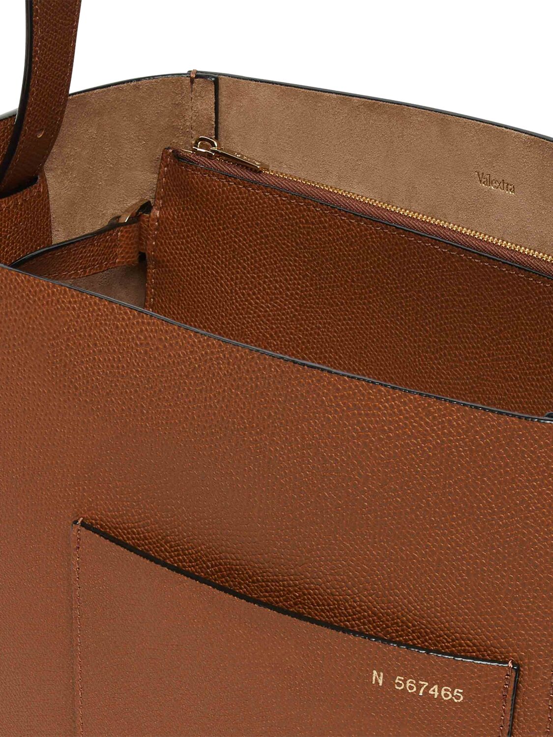 Shop Valextra Medium Bucket Leather Tote Bag In Cioccolato