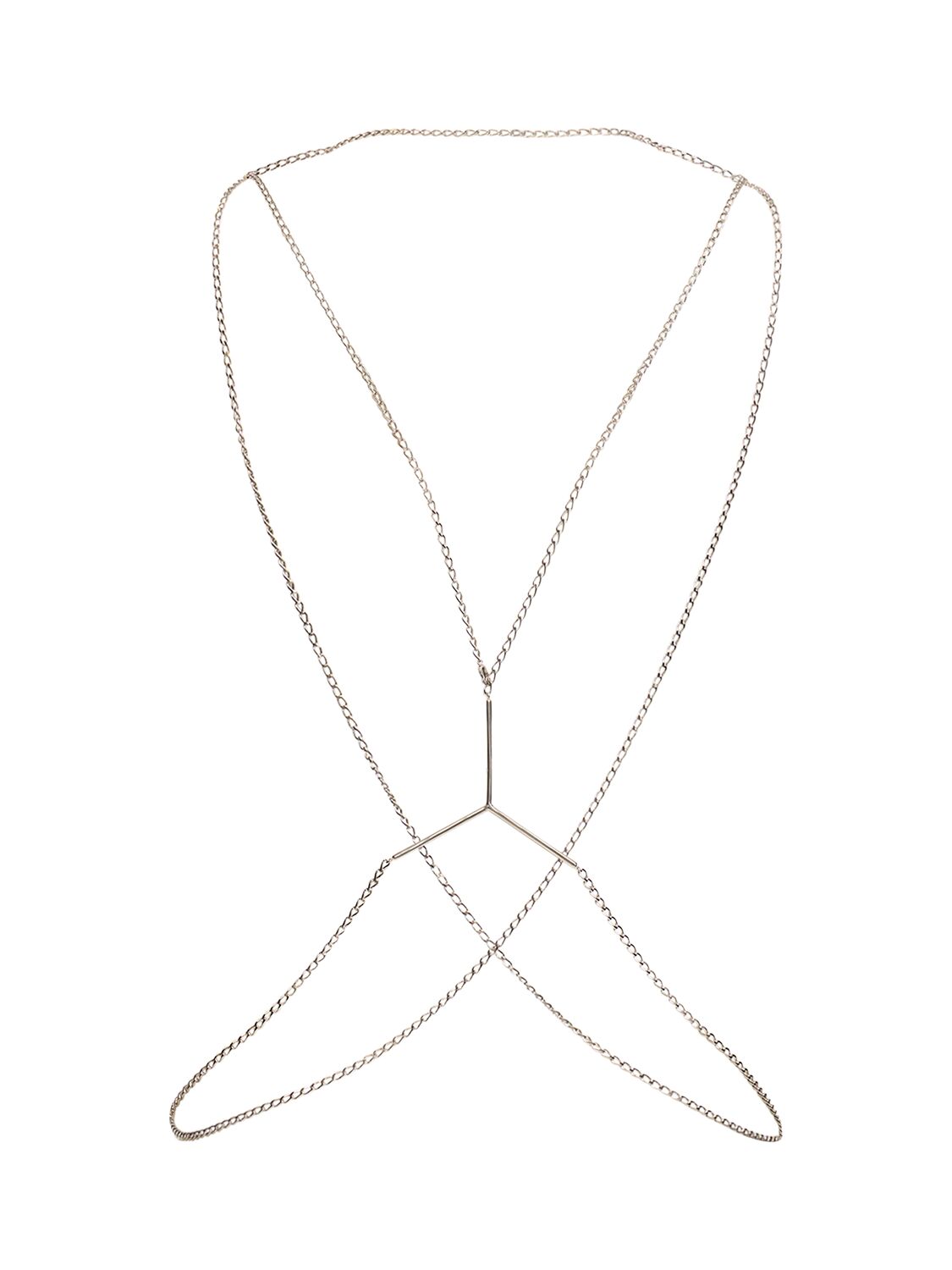 Y/project Y Multi-chain Necklace In Silver