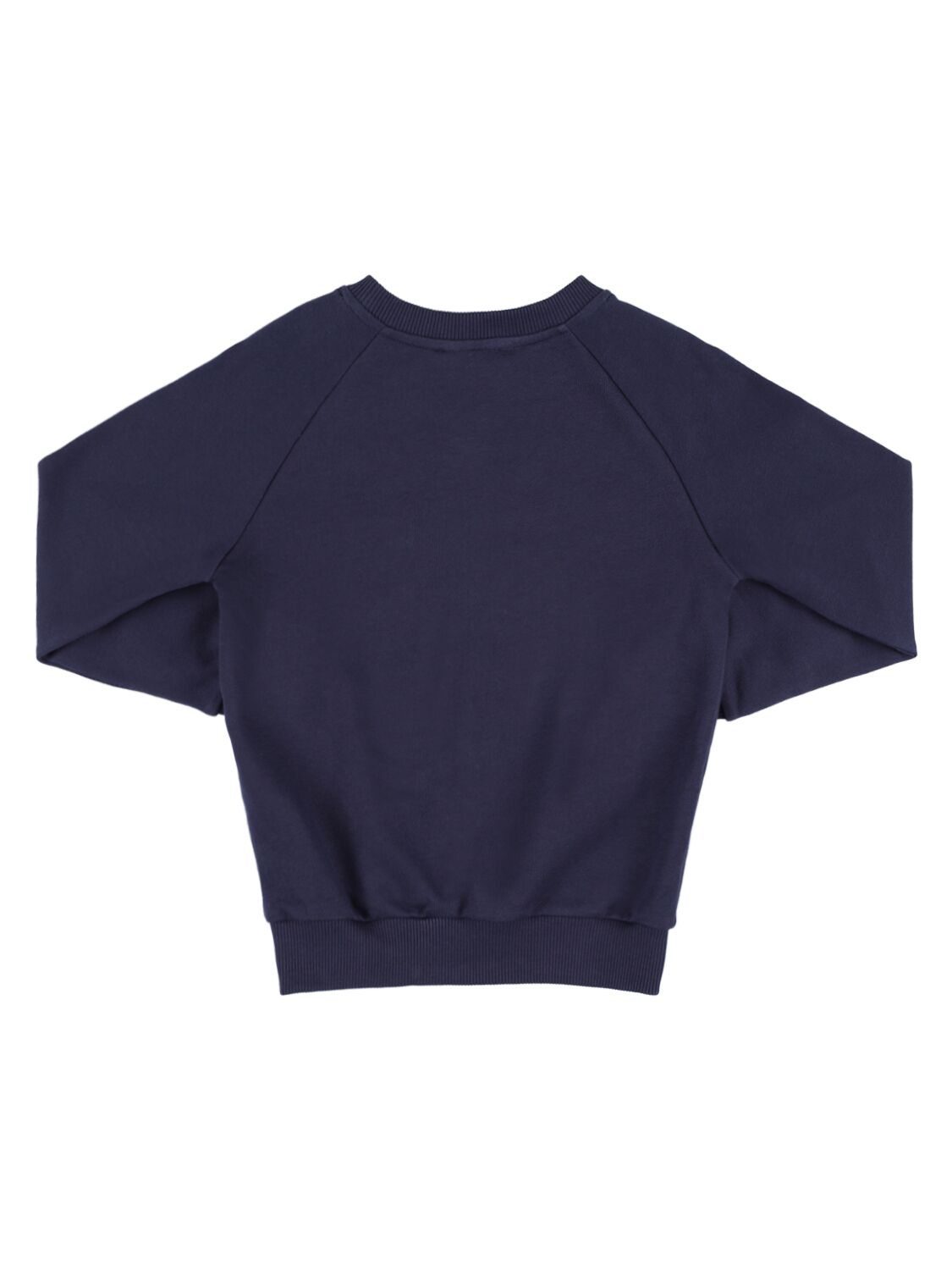 Shop Balmain Organic Cotton Sweatshirt In Blue