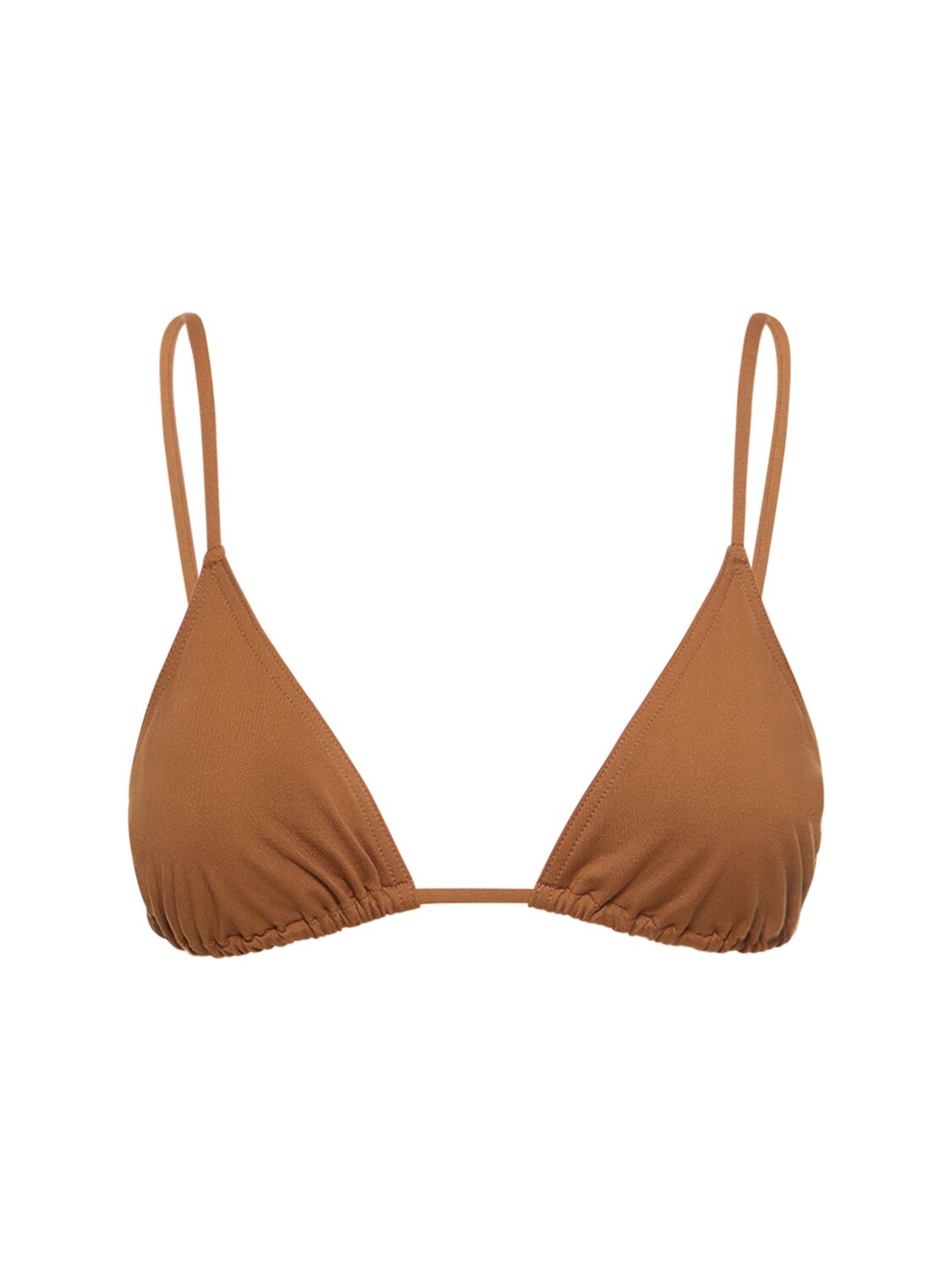 Eres Mouna Triangle-cup Bikini Top In Brown