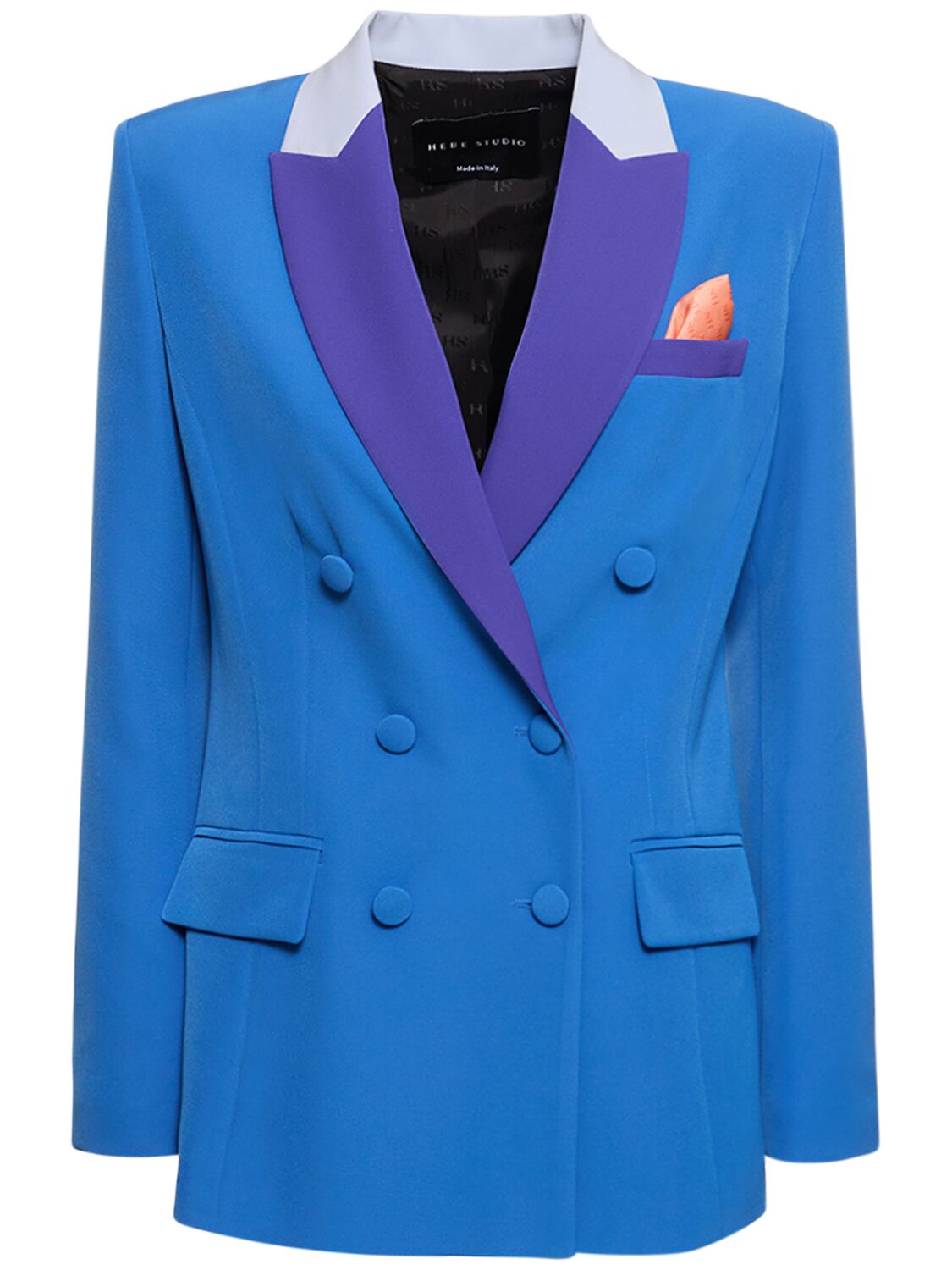 HEBE STUDIO THE GEORGIA NEO CREPE BLAZER JACKET