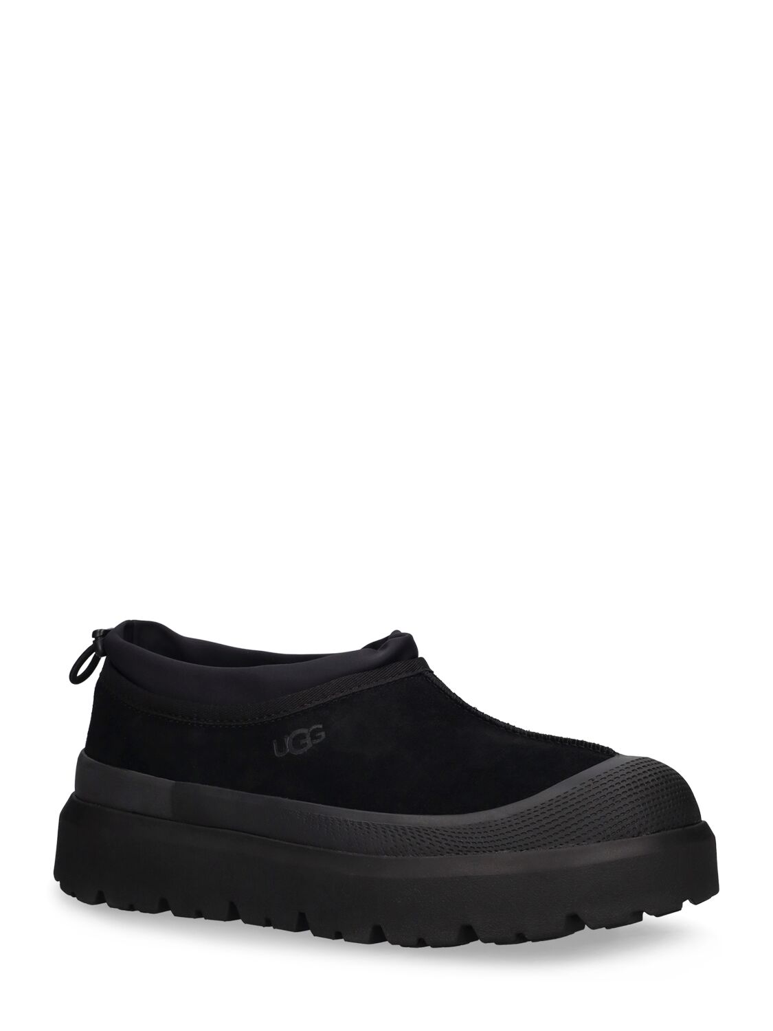 Shop Ugg Tasman Weather Hybrid Galosh Loafers In Black