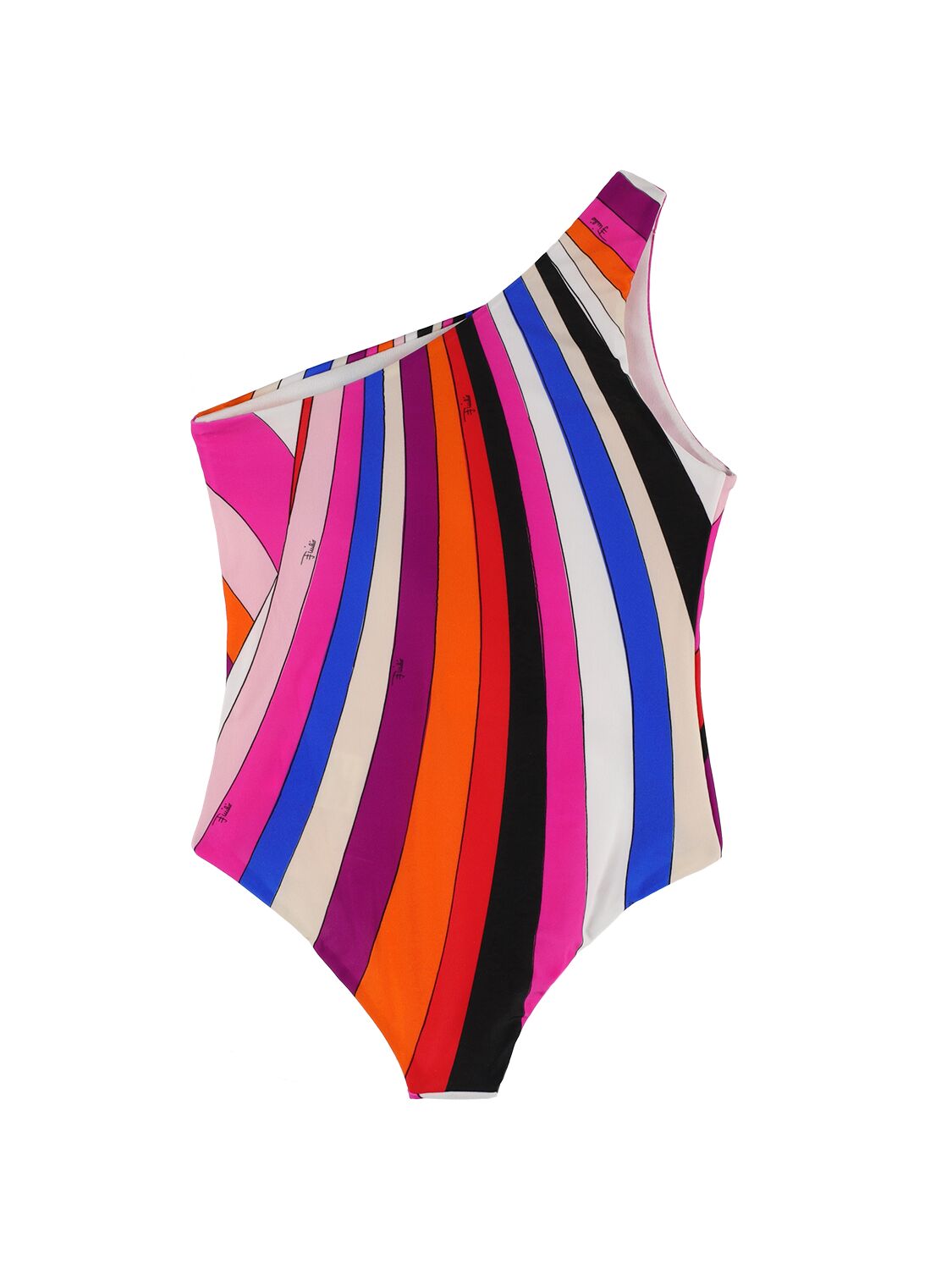 Shop Pucci Printed Lycra One Piece Swimsuit In Fuchsia,multi
