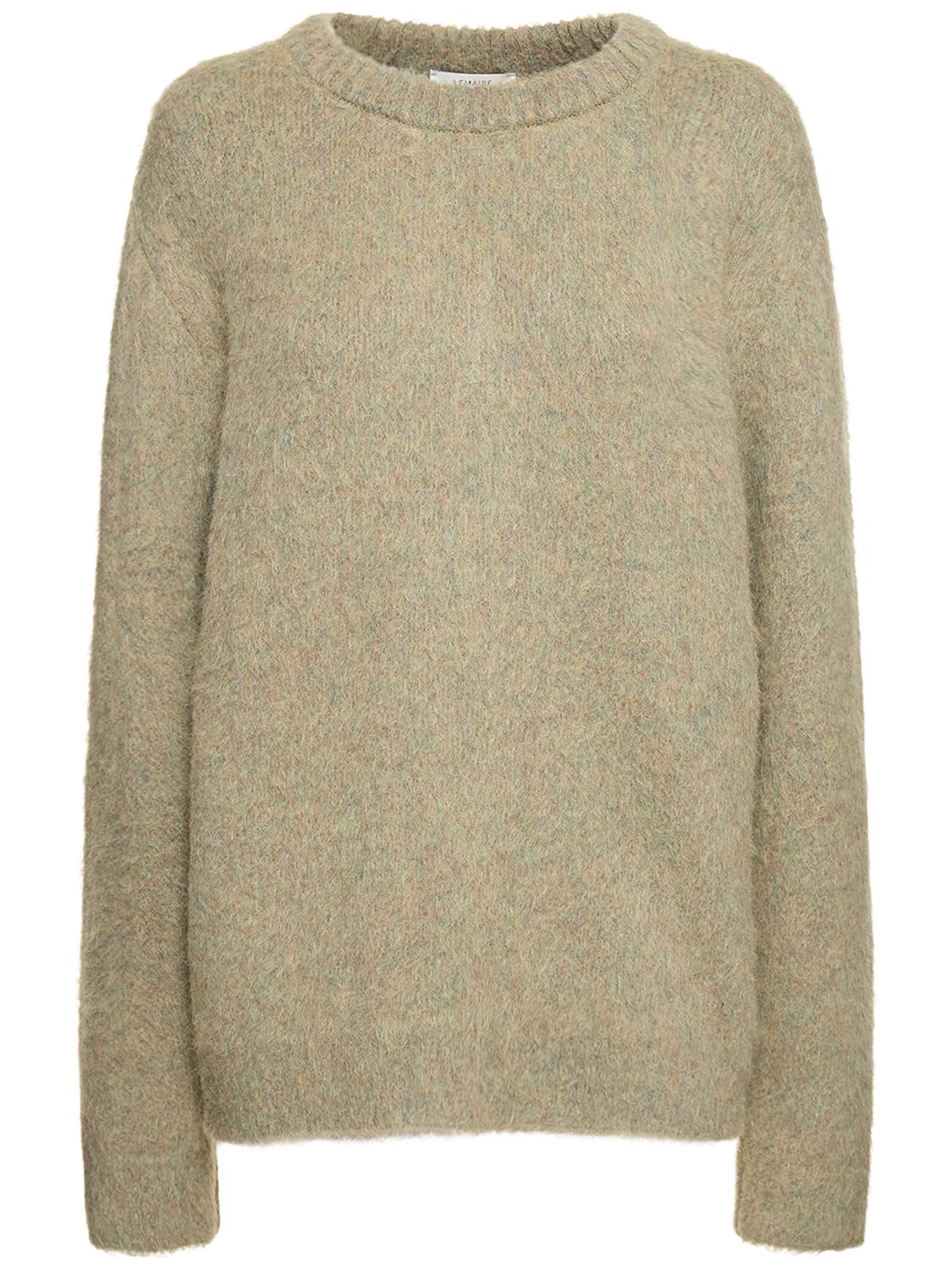 Lemaire Brushed Mohair Blend Sweater In Beige