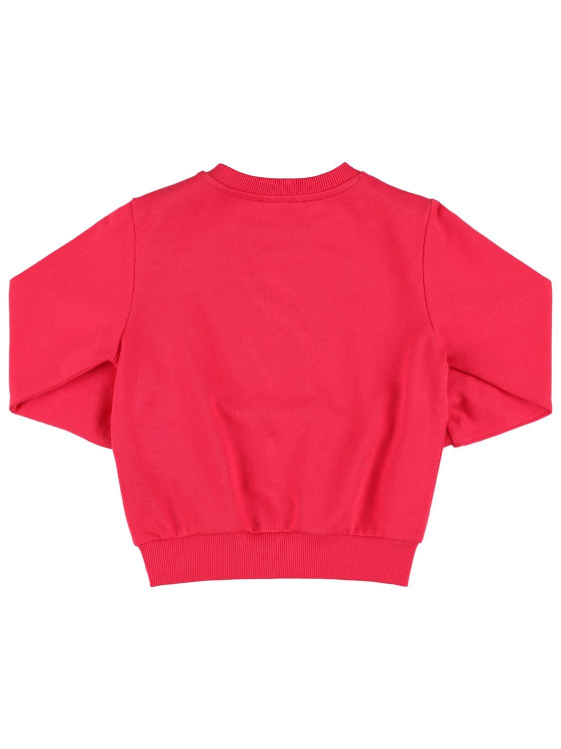 Shop Balmain Organic Cotton Sweatshirt In Red