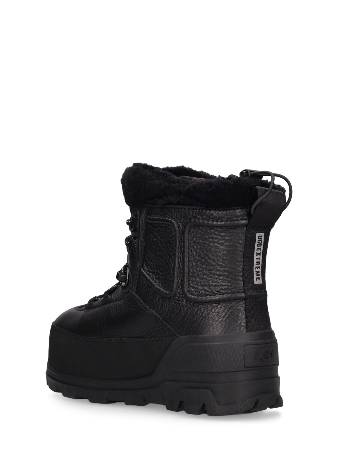 Shop Ugg Shasta Leather Hiking Boots In Black