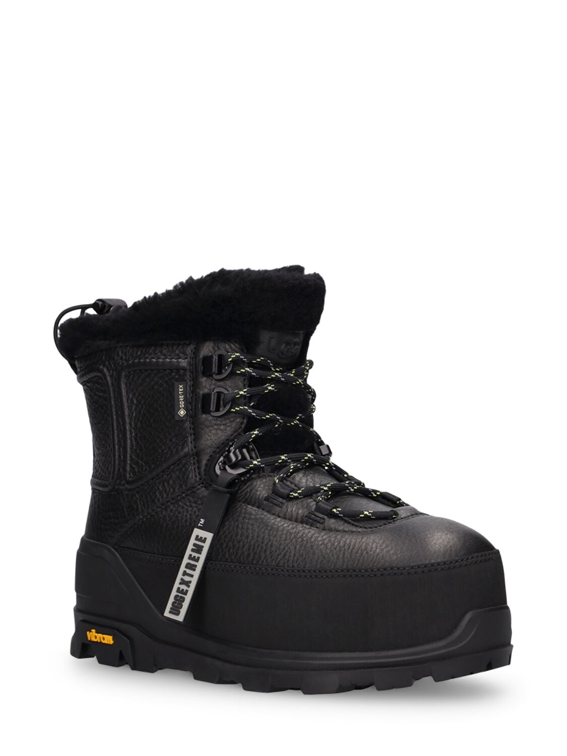 Shop Ugg Shasta Leather Hiking Boots In Black