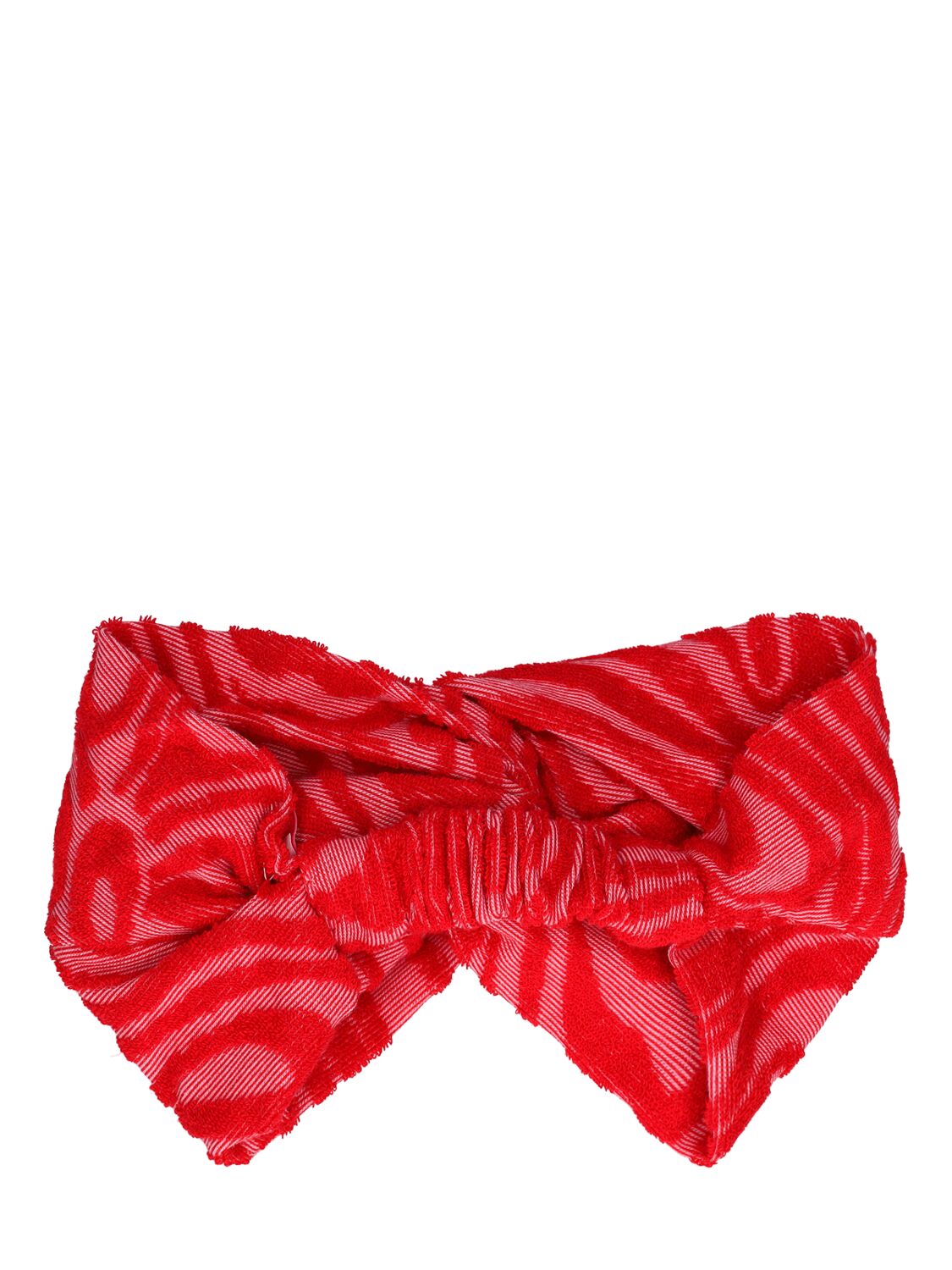 Shop Pucci Printed Terry Hairband In Red