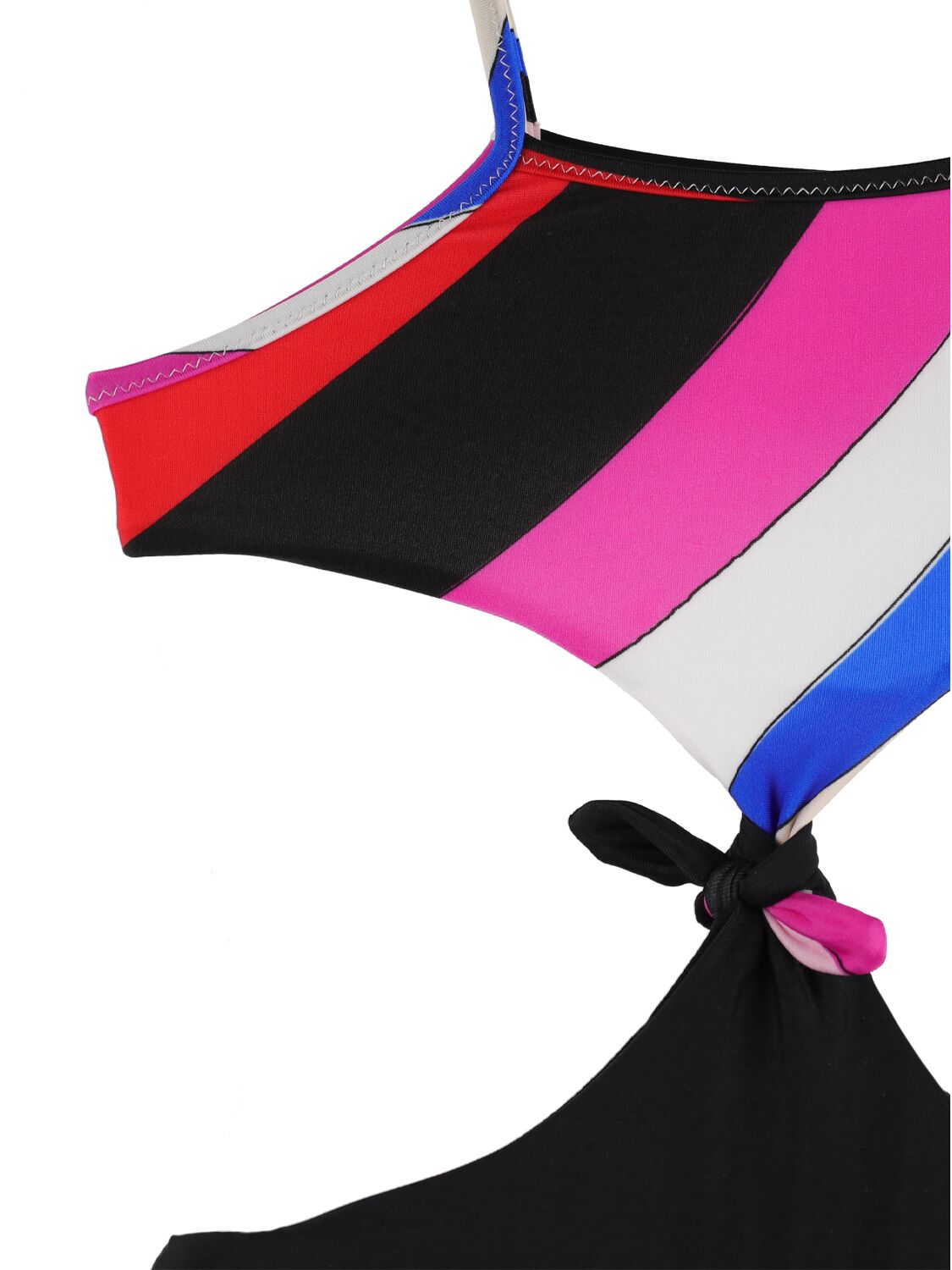 Shop Pucci Printed Lycra One Piece Swimsuit In Fuchsia,multi