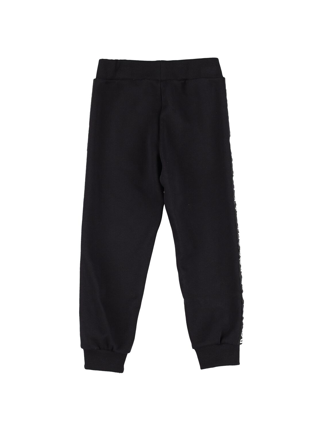 Shop Balmain Organic Cotton Sweatpants In Black