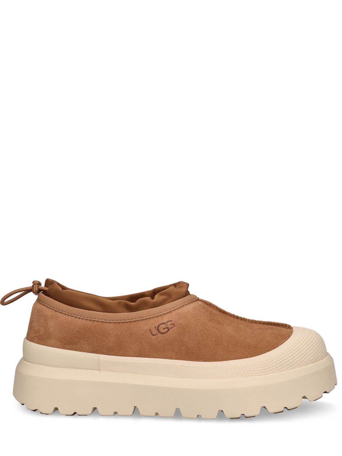 Ugg Tasman Galosh Loafers In Chestnut,white