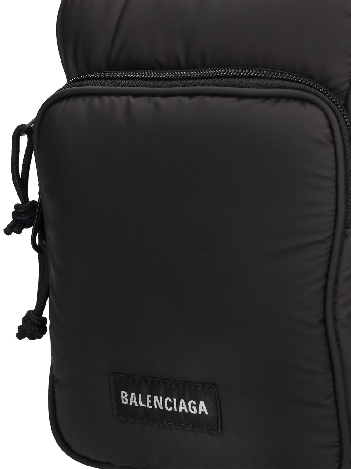 Shop Balenciaga Explorer Zipped Crossbody Pouch In Black