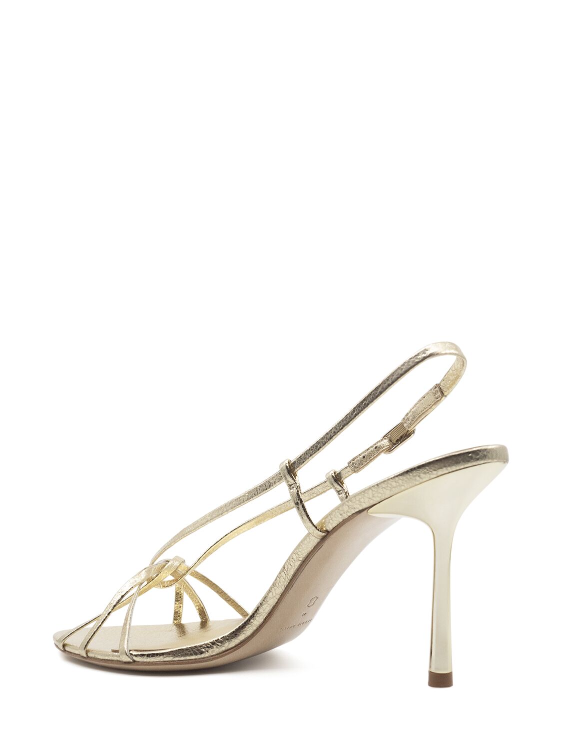 Shop Studio Amelia 90mm Entwined Leather Sandals In Gold