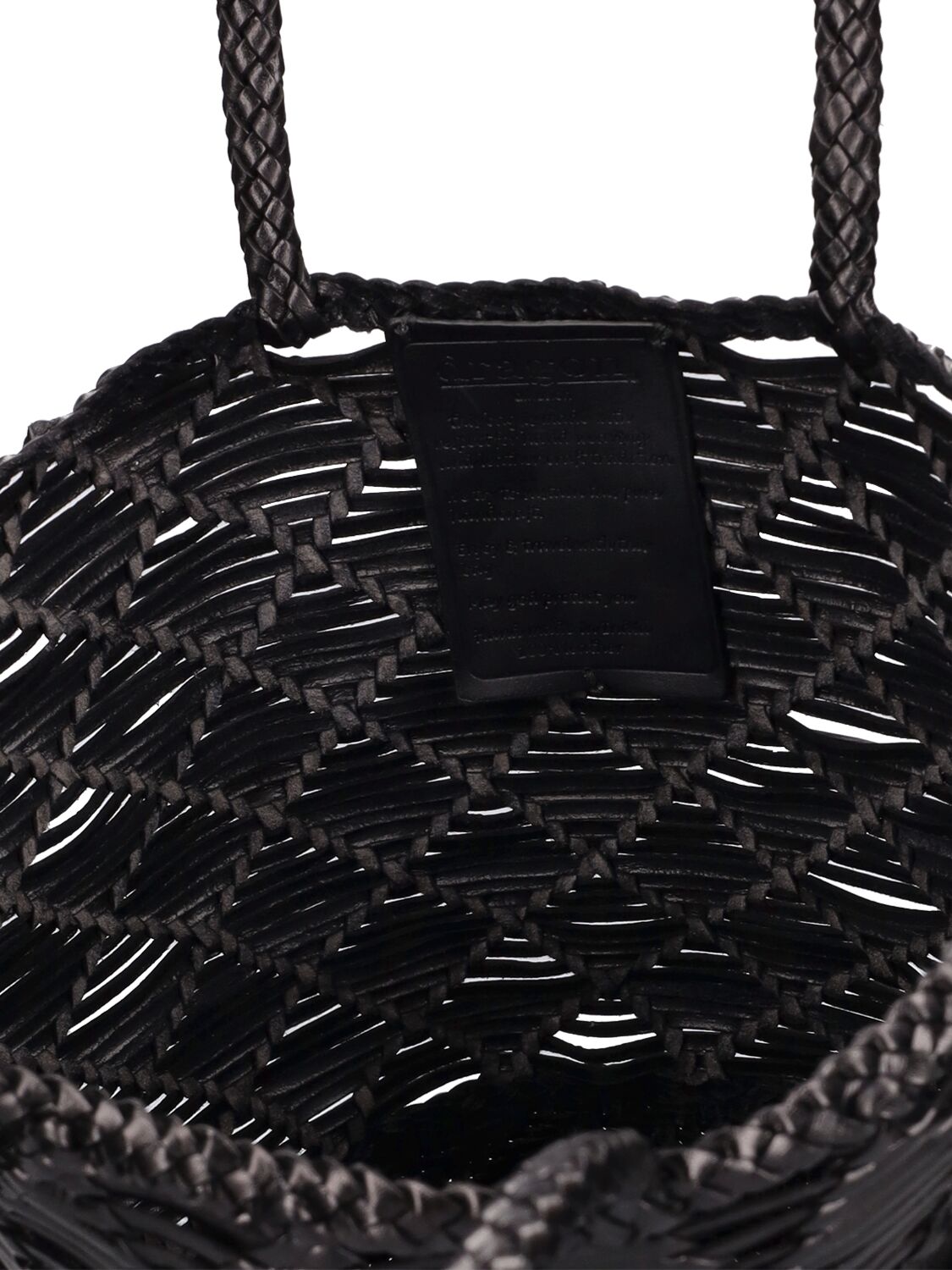 Shop Dragon Diffusion Corso Weave Leather Bucket Bag In Black
