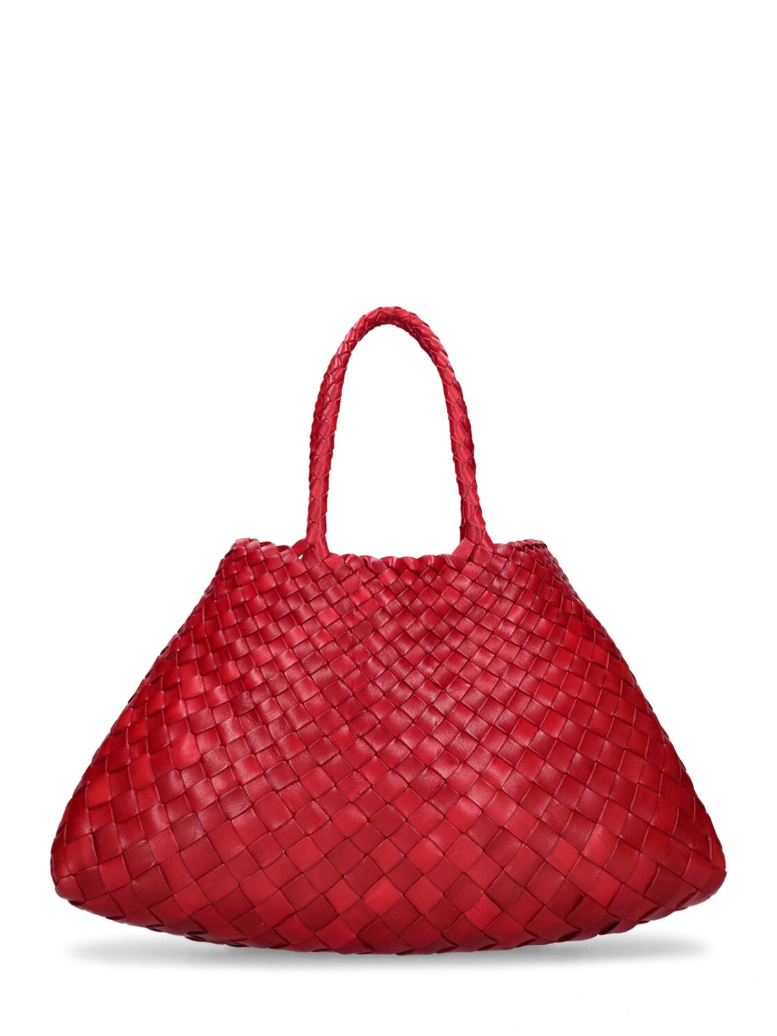 Dragon Diffusion Small Santa Croce Leather Shoulder Bag In Red