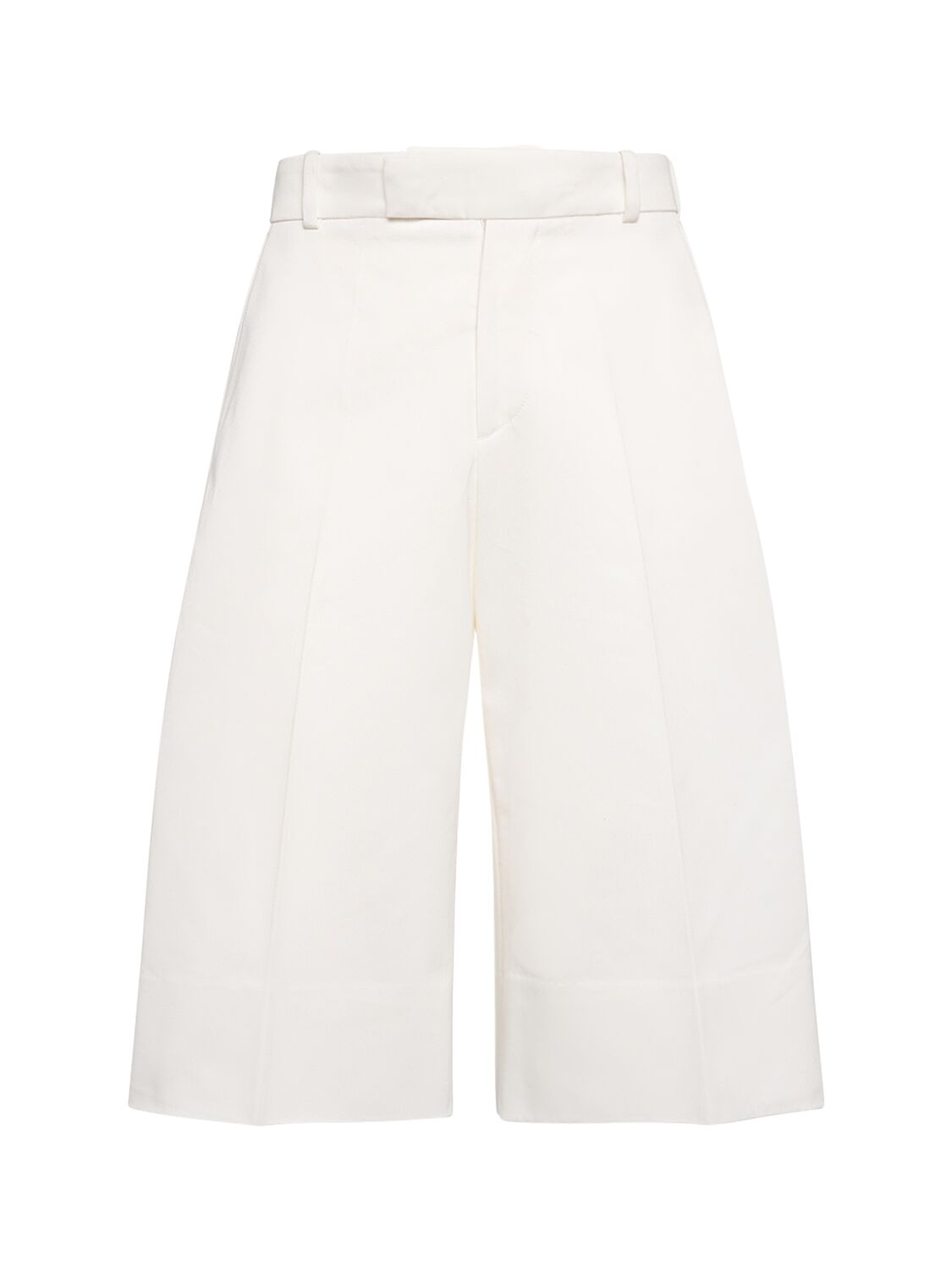 Alexander Mcqueen Pleated Baggy Shorts In Ivory