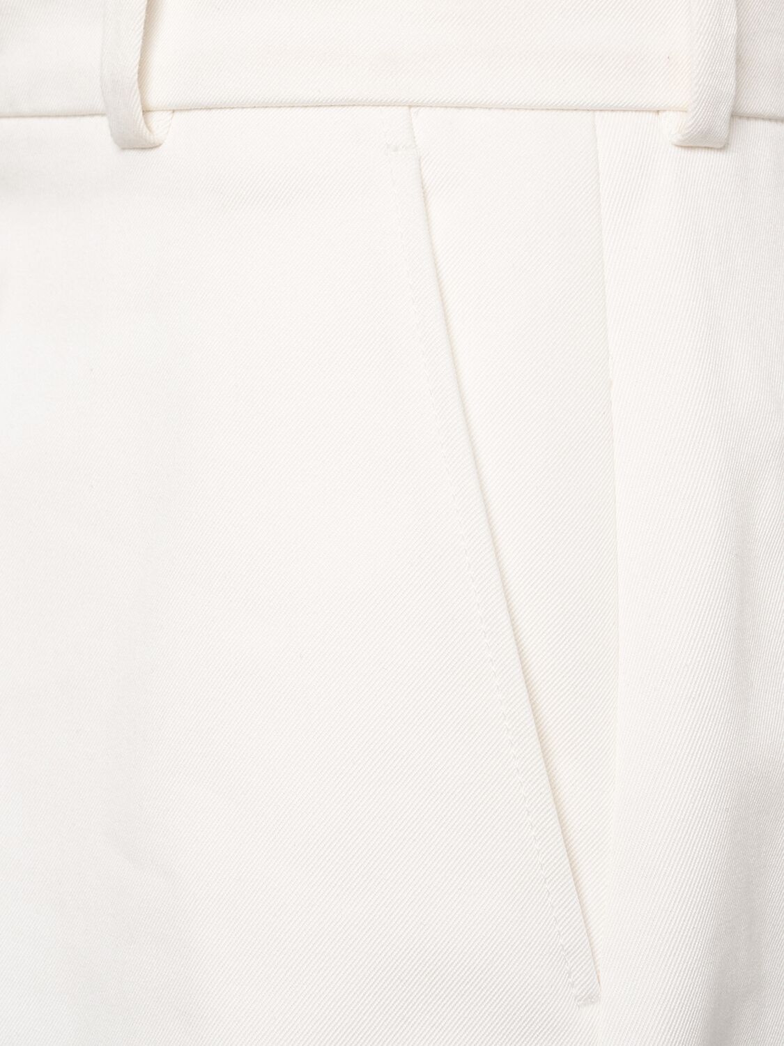 Shop Alexander Mcqueen Baggy Cotton Shorts In Ivory