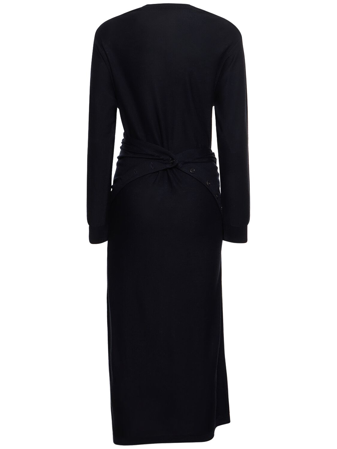 LEMAIRE TWISTED TROMPE L'OEIL MIDI DRESS