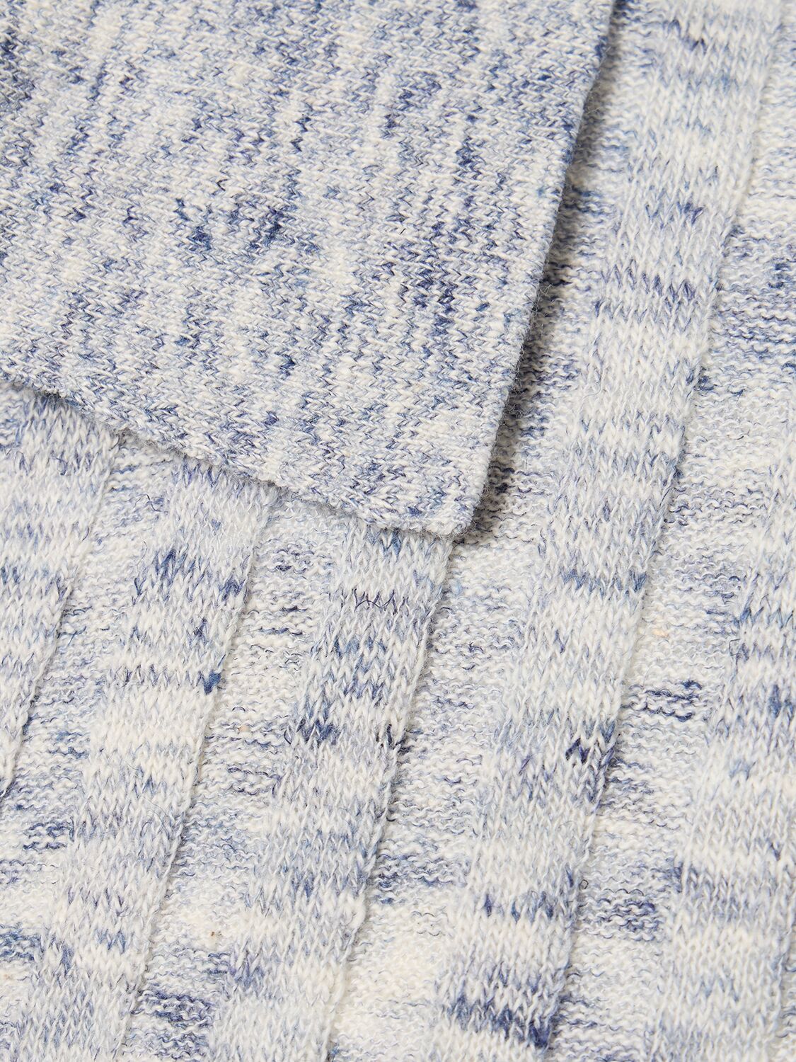 Shop Frescobol Carioca Rino Cotton Blend Knit S/s Polo In Blue