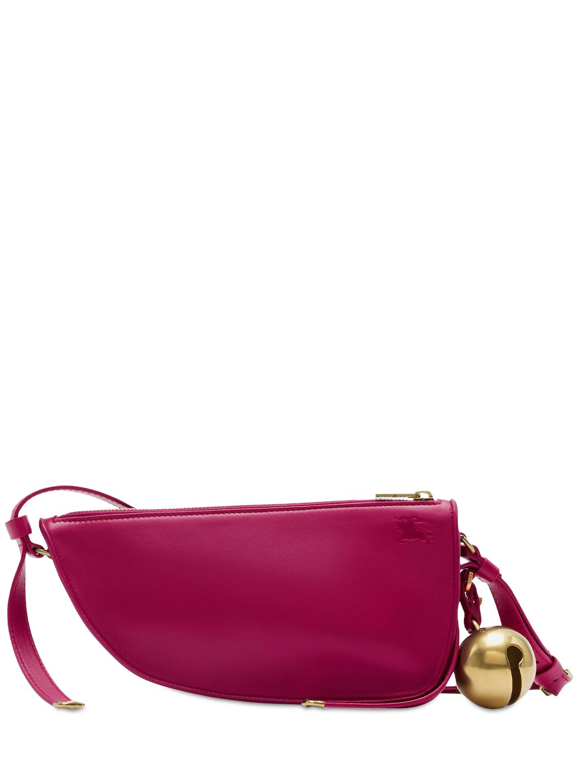 Shop Burberry Mini Shield Sling Leather Shoulder Bag In Ripple