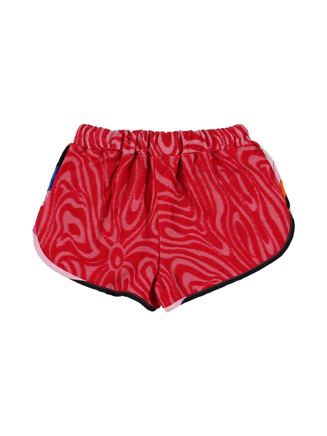 Shop Pucci Printed Terry Shorts In Red