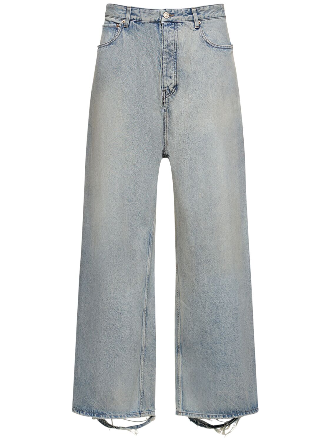 Balenciaga Organic Japanese Cotton Denim Jeans In Blue