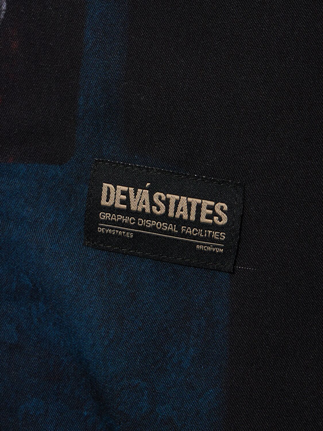 Shop Deva States Wildblue L/s Printed Souvenir Shirt In Blue,multi