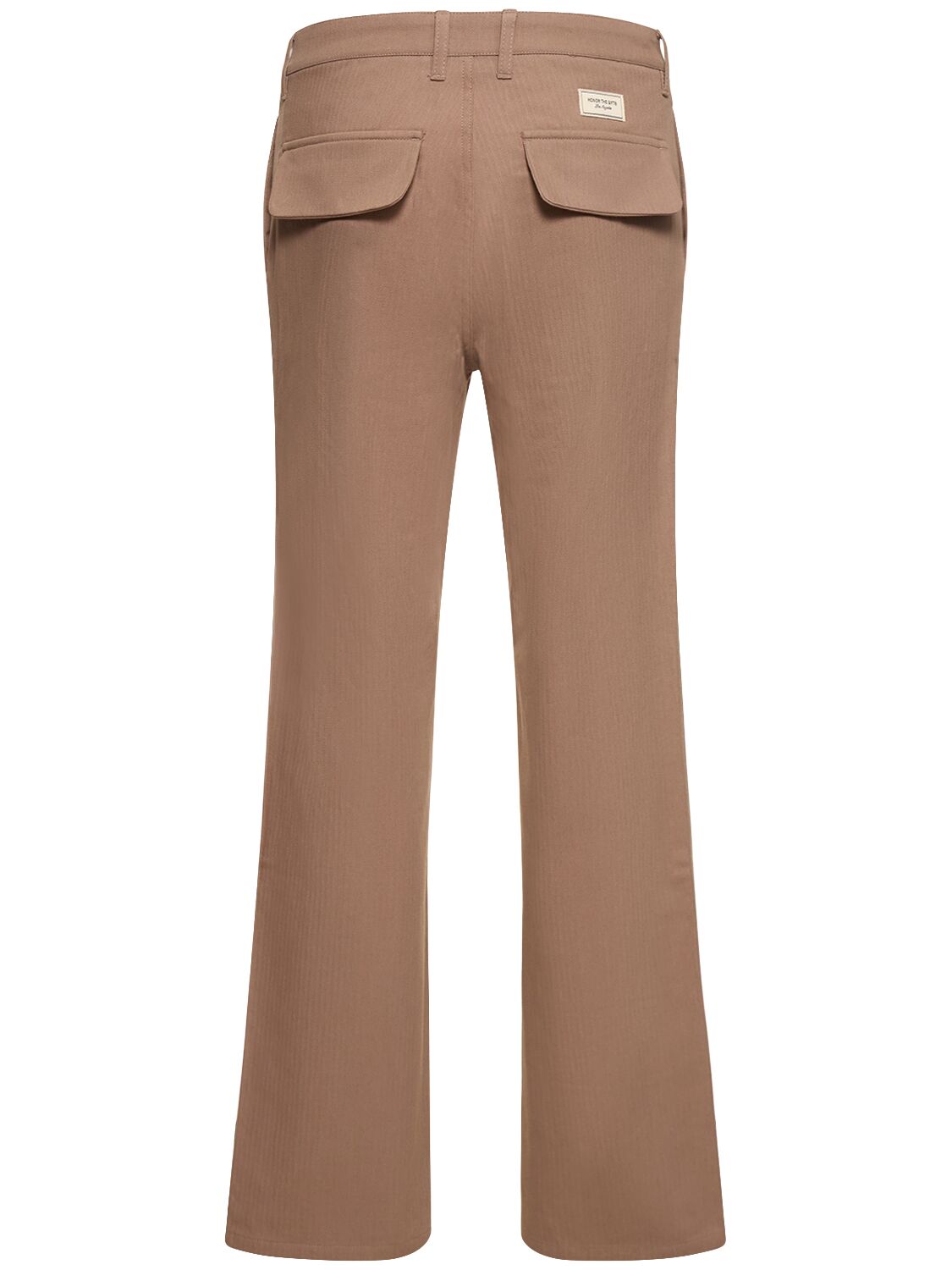 Shop Honor The Gift Herringbone Cotton Pants In Brown