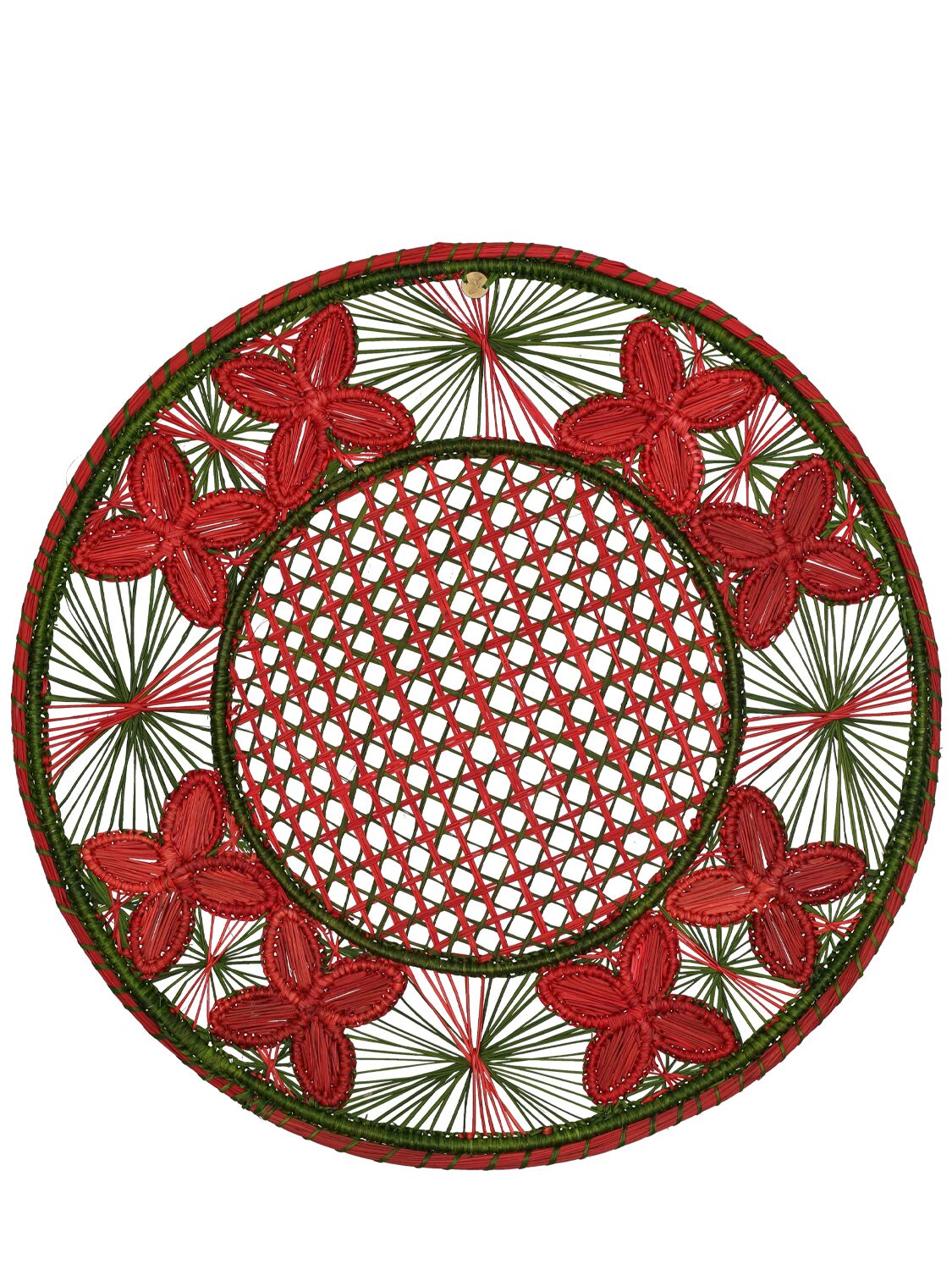 Cabana Louloudi Woven Placemat In Red