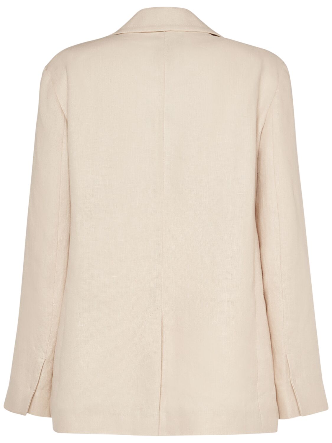 Shop 's Max Mara Laura Linen Double Breasted Jacket In Light Beige