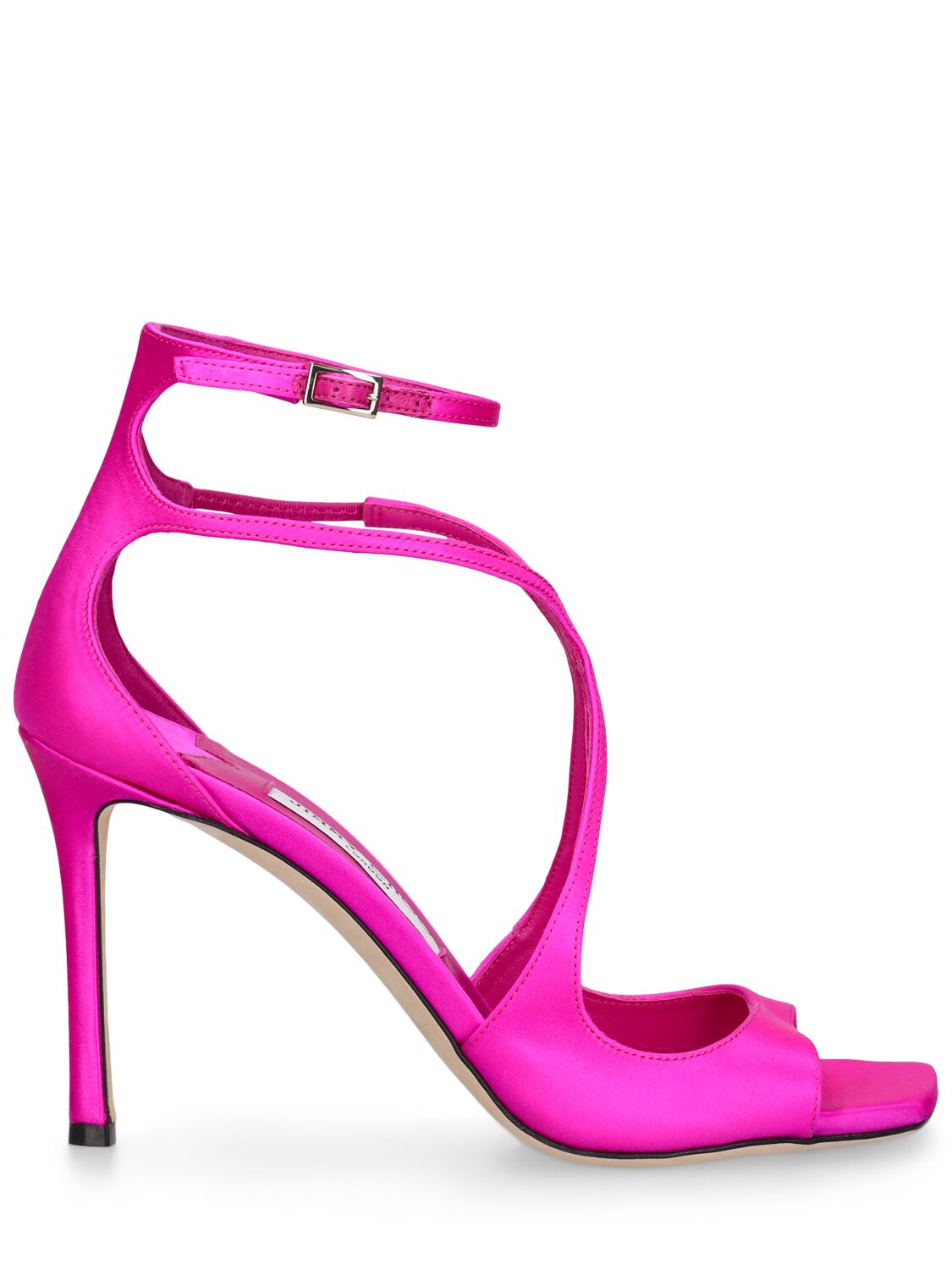 Image of 95mm Azia Satin Sandals