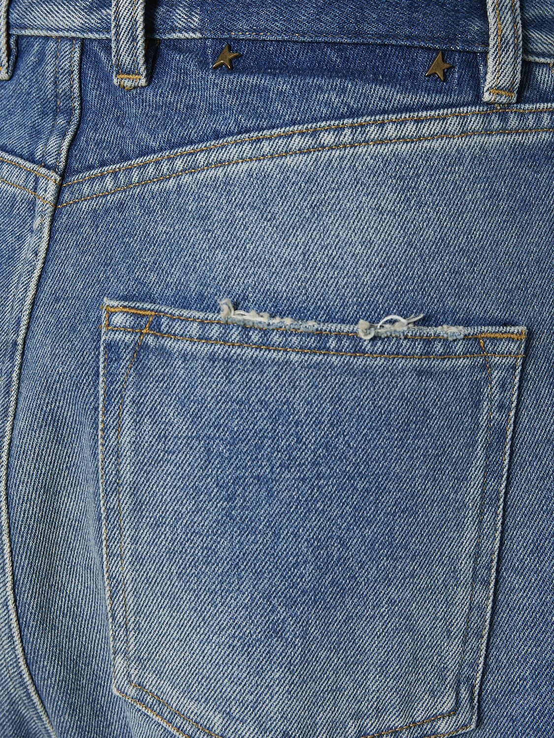 Shop Golden Goose Golden Kim Medium Stone Washed Jeans In Blue