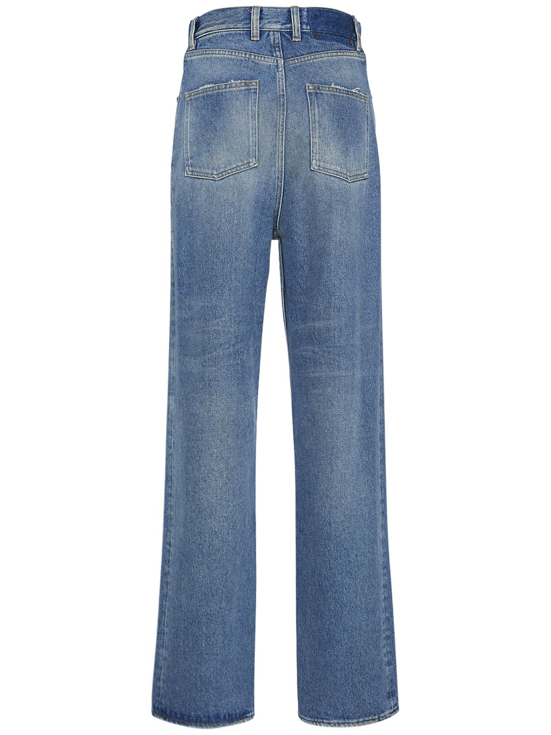 Shop Golden Goose Golden Kim Medium Stone Washed Jeans In Blue