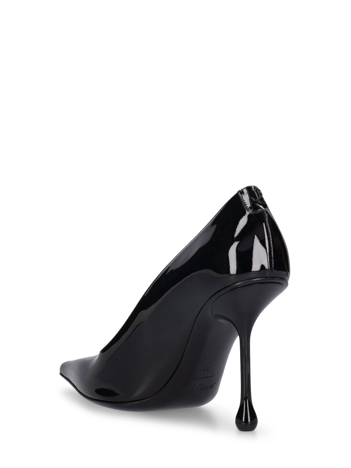 Shop Jimmy Choo 95mm Ixia Patent Leather Pumps In Black