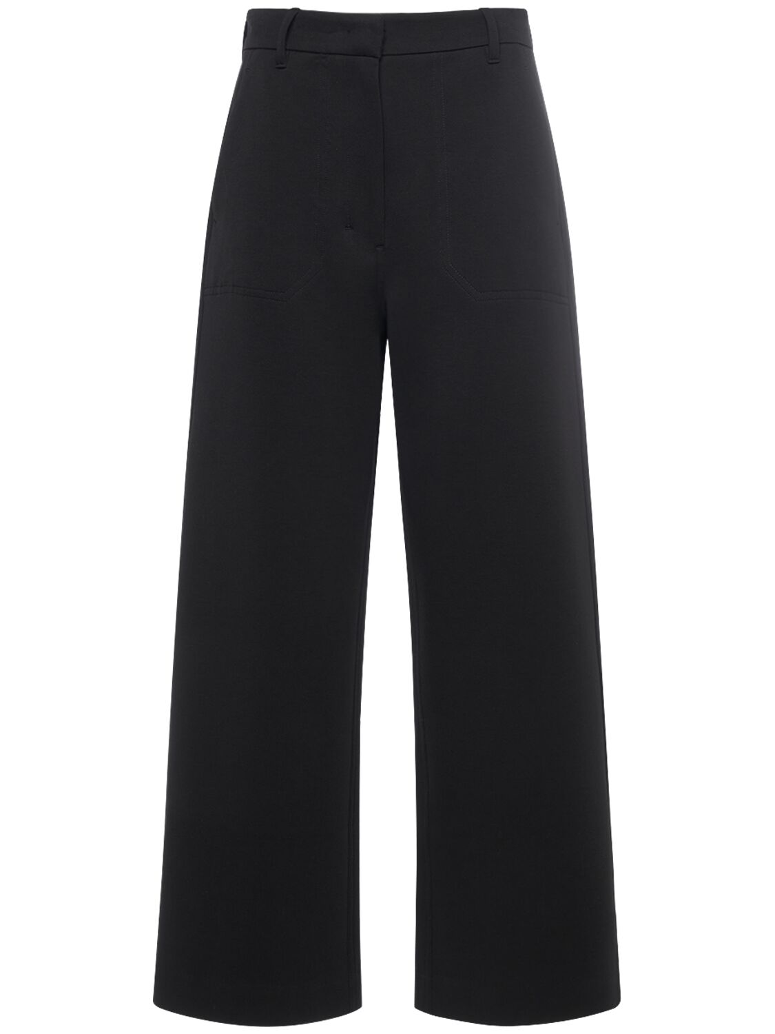 's Max Mara Cupola Jersey Wide Trousers In Black
