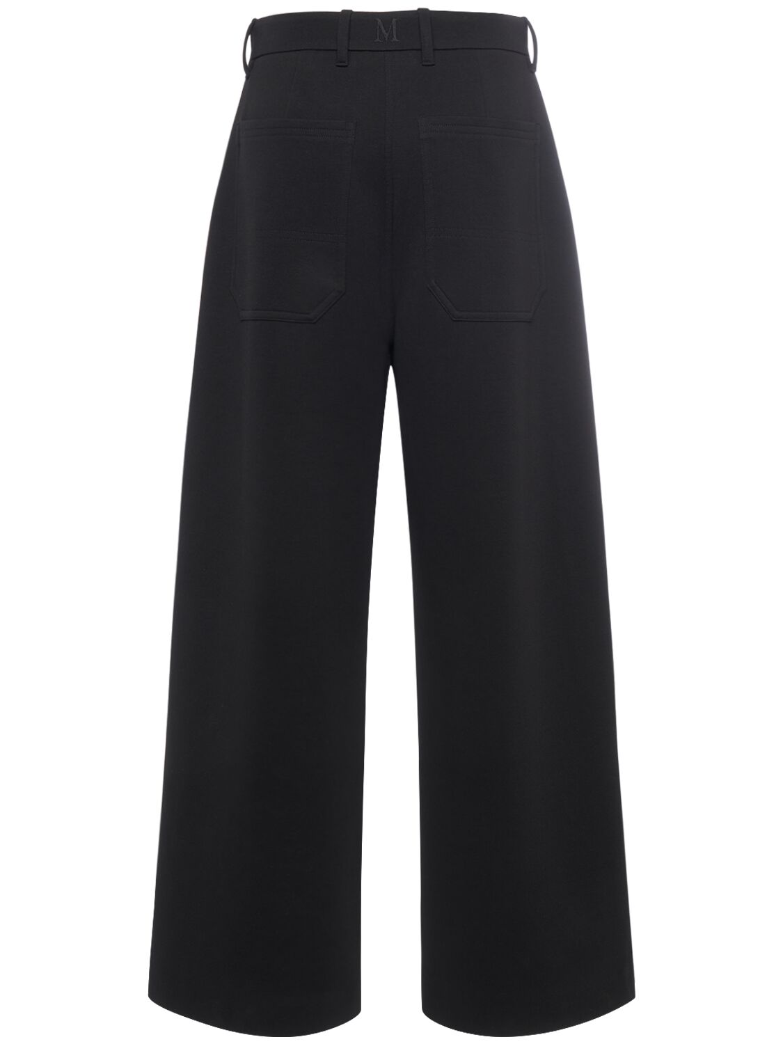 Shop 's Max Mara Cupola Jersey Wide Pants In Black