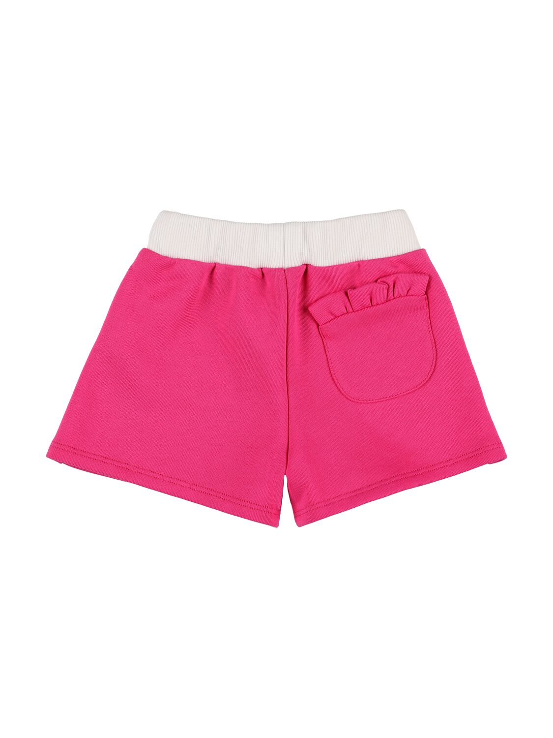 Shop Missoni Cotton Jersey Logo Shorts In Fuchsia