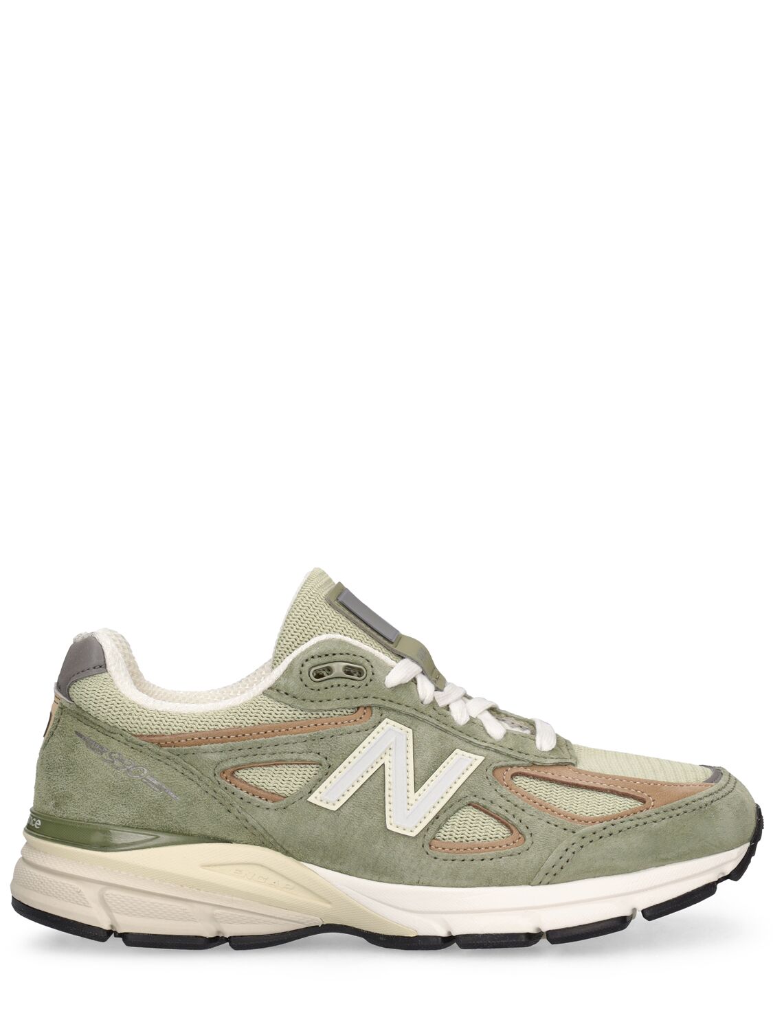 New Balance 990 V4 Made In Usa Sneakers In Khaki Green