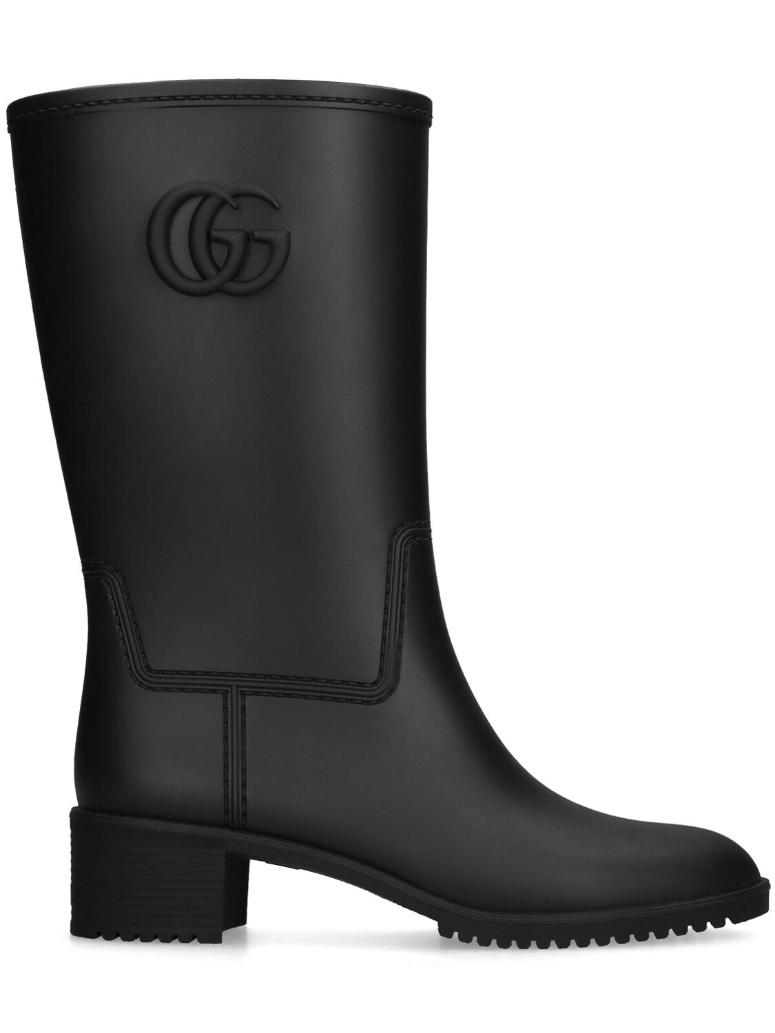 Gucci 35mm Stanley Rubber Boots In Black