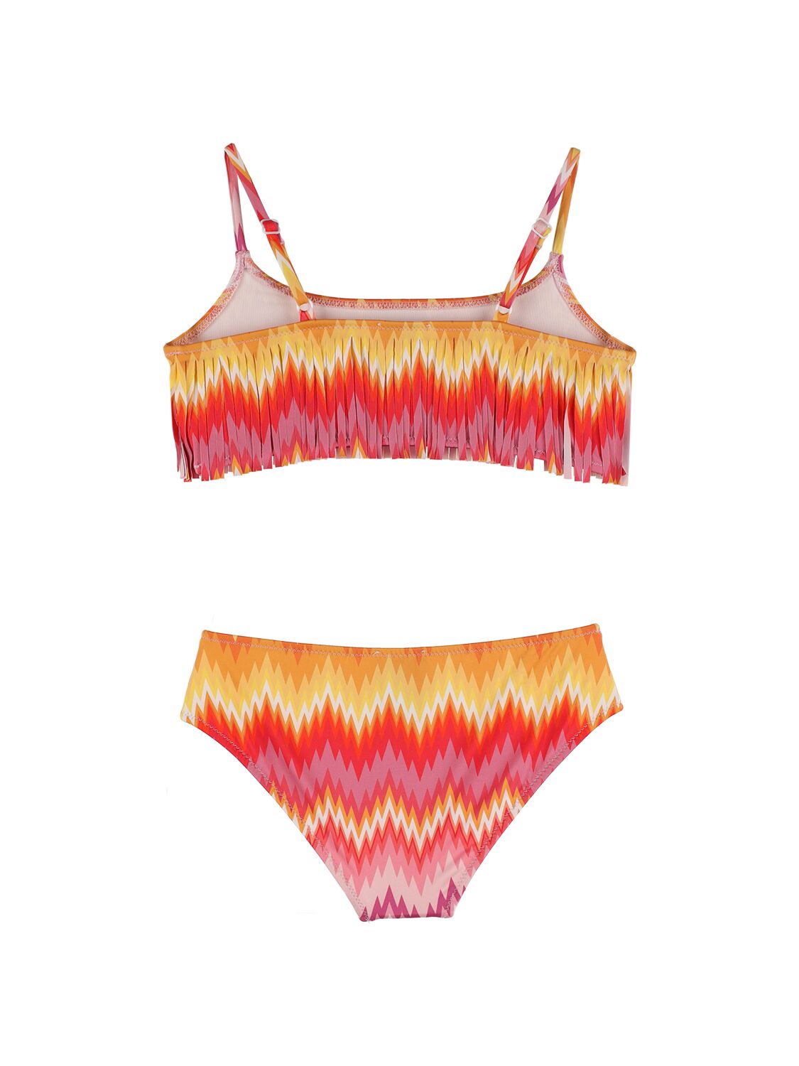 Shop Missoni Zig Zag Printed Lycra Bikini In Multicolor