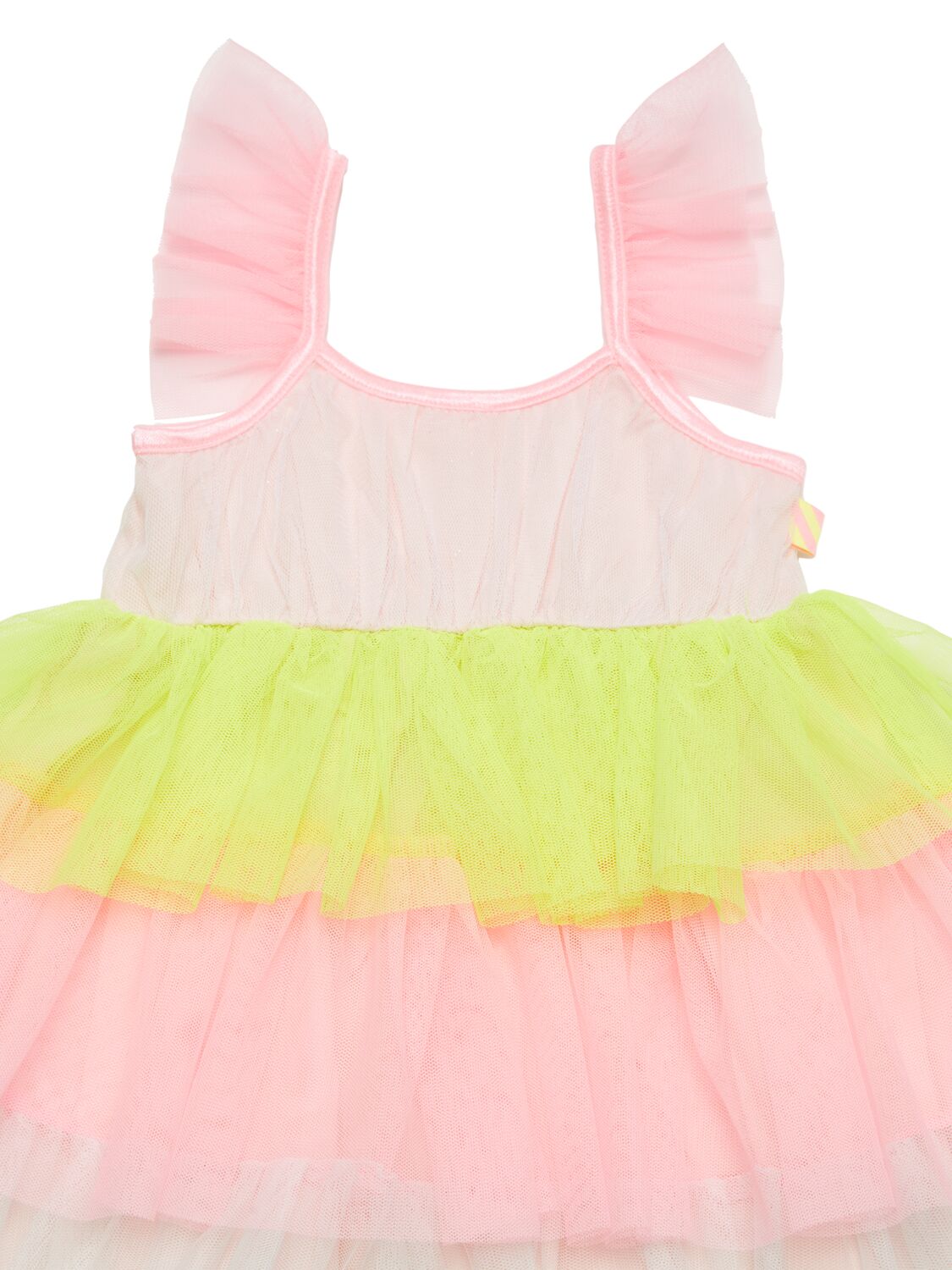 Shop Billieblush Color Block Tech Dress & Diaper Cover In Multicolor