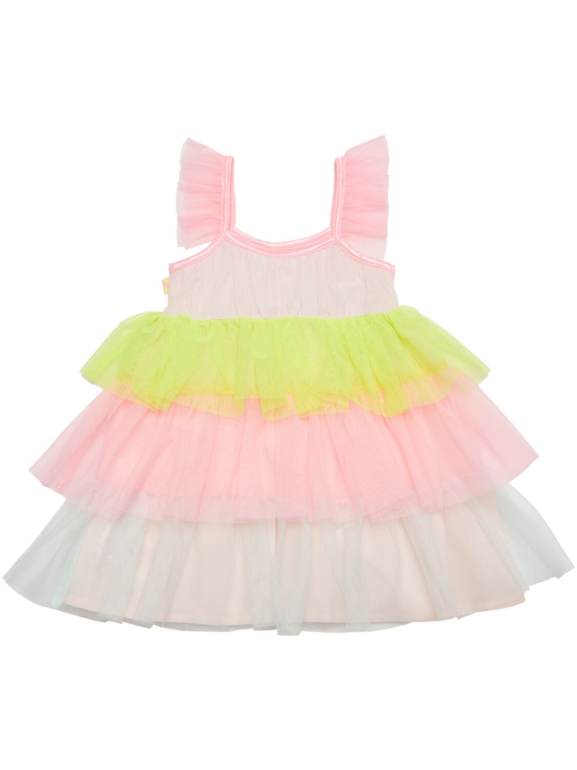 Shop Billieblush Color Block Tech Dress & Diaper Cover In Multicolor