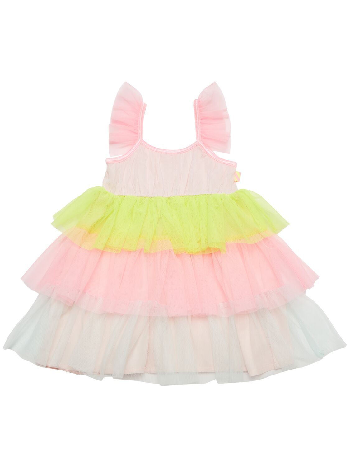 Shop Billieblush Color Block Tech Dress & Diaper Cover In Multicolor