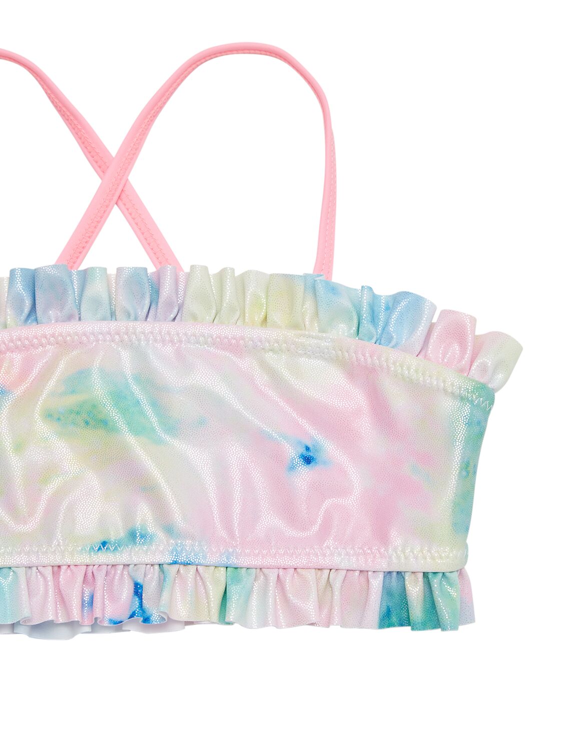 Shop Billieblush Printed Stretch Tech Bikini Set In Multicolor