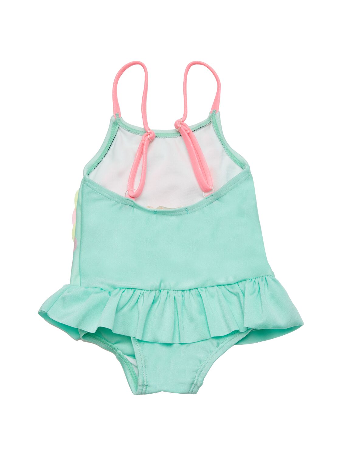 Shop Billieblush Embroidered Tech Swimsuit In 浅蓝色